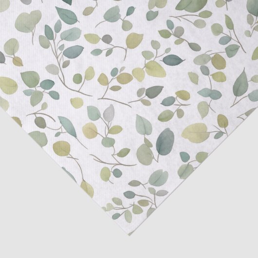 Muster für grüne Blätter Seidenpapier (Ausschnitt)