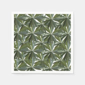 Muster für grüne Blätter Serviette (Vorderseite)