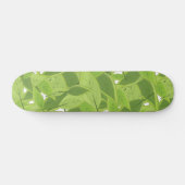 Muster für grüne Blätter Skateboard (Horizontal)