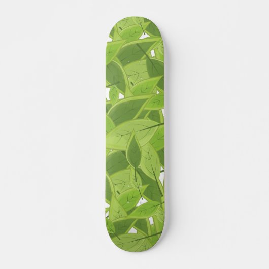 Muster für grüne Blätter Skateboard (Vorne)
