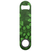 Muster für grüne Blätter Speed Flaschenöffner (Rückseite)