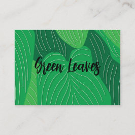 Muster für grüne Blätter Visitenkarte