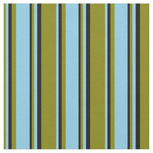 Muster für grüne, blaue und schwarze Linien Stoff (Nahaufnahme)