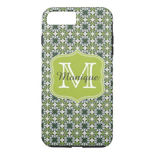 Muster für grüne Blume Case-Mate iPhone Hülle (Rückseite)