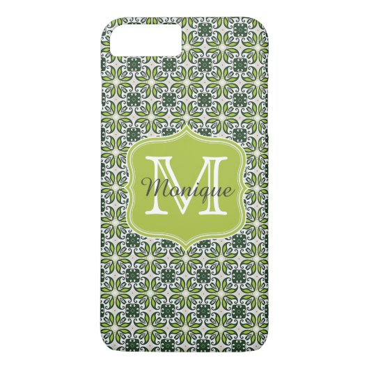 Muster für grüne Blume Case-Mate iPhone Hülle (Rückseite)