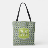 Muster für grüne Blume Tasche (Rückseite)