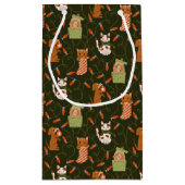 Muster für Grüne Ferien Kleine Geschenktüte (Rückseite)