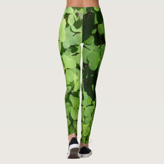 Muster für grüne Kegelschnecken Leggings (Rückseite)