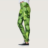 Muster für grüne Kegelschnecken Leggings (Links)