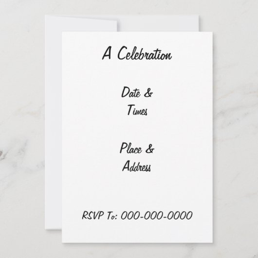 Muster für grüne Kleeblätter Einladung (Rückseite)