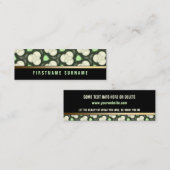 Muster für grüne Kreissäulen | Black Mini Biz Card Mini Visitenkarte (Vorne/Hinten)