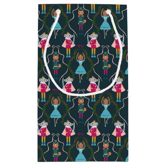 Muster für Grüne Nutcracker Kleine Geschenktüte (Rückseite)