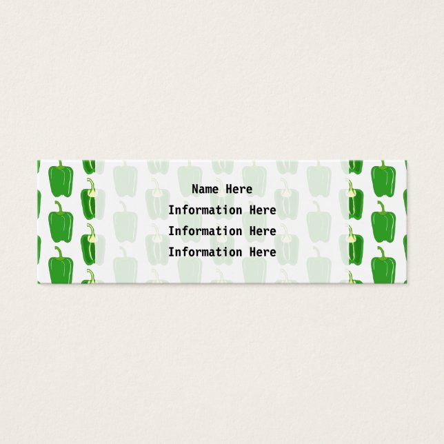 Muster für grüne Paprikaschoten (Vorderseite)