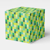 Muster für grüne Pixel Geschenkschachtel (Vorderseite)