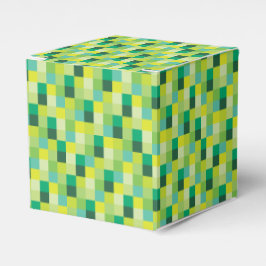 Muster für grüne Pixel Geschenkschachtel