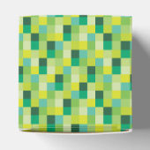 Muster für grüne Pixel Geschenkschachtel (Oben)