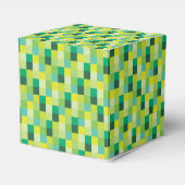 Muster für grüne Pixel Geschenkschachtel (Rückseite)