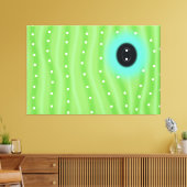 Muster für grüne Raupe Wrap Wall Leinwand (Insitu (Wohnzimmer))