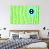 Muster für grüne Raupe Wrap Wall Leinwand (Insitu (Schlafzimmer))