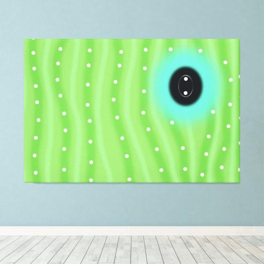 Muster für grüne Raupe Wrap Wall Leinwand (Insitu (Holzboden))