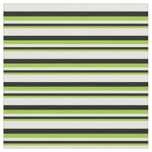 Muster für grüne, schwarze und weiße Streifen/Lini Stoff