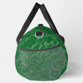 Muster für Grüne Topografie Duffle Bag (Rechts)