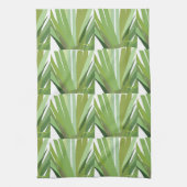 Muster für grüne tropische Blätter Geschirrtuch (Vertikal)