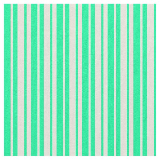 Muster für grüne und beige farbige Streifen Stoff (Nahaufnahme)