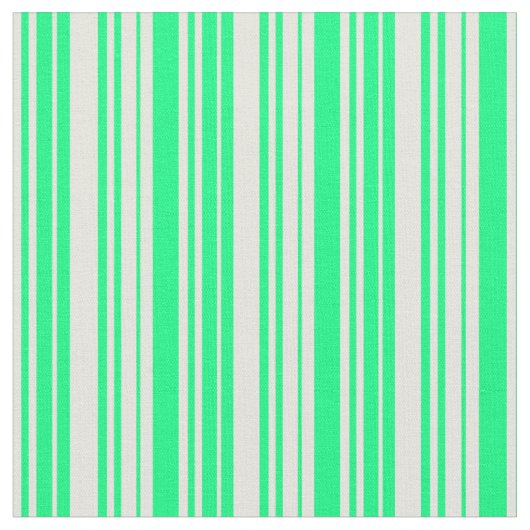 Muster für grüne und beige Streifen Stoff (Nahaufnahme)