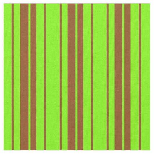 Muster für grüne und braune farbige Linien Stoff (Nahaufnahme)