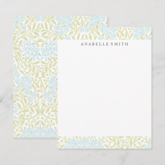 Muster für grüne und minte, florale Damaskus (Vorne/Hinten)