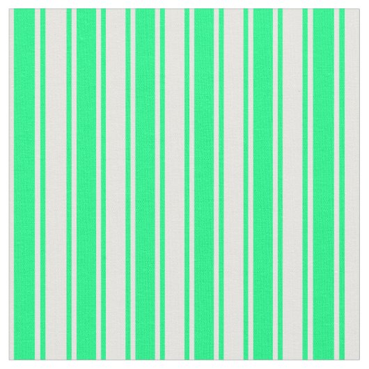Muster für grüne und Minze Cremes/Linien Stoff (Nahaufnahme)