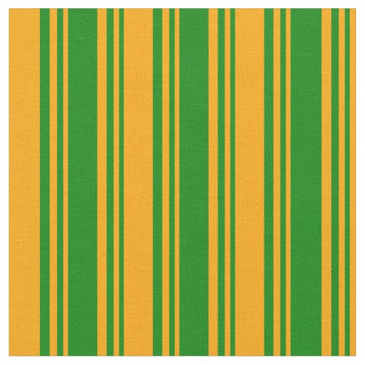 Muster für grüne und orangefarbene Streifen Stoff (Nahaufnahme)