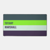 Muster für grüne und tiefe Pflaumen Schreibtischunterlage (Vorderseite)