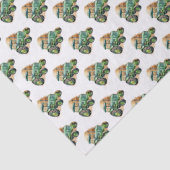 Muster für grüne Züchter Seidenpapier (Detail)