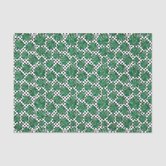 Muster für grünes Leaf 10 Seidenpapier (Vorderseite)