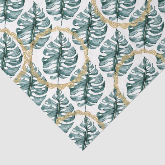 Muster für grünes Leaf 11 Seidenpapier (Ausschnitt)