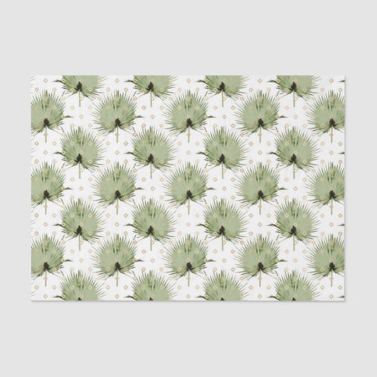 Muster für grünes Leaf 13 Seidenpapier (Vorderseite)