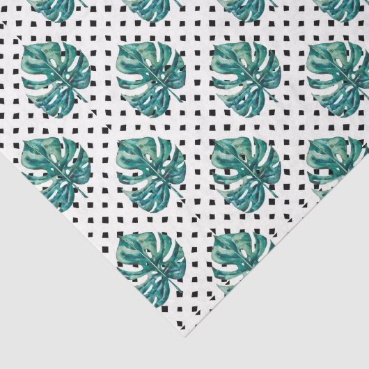 Muster für grünes Leaf 18 Seidenpapier (Ausschnitt)