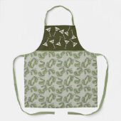 Muster für grünes Olive & Martini-Glas personalisi Schürze (Vorderseite)