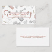 Muster für Gymnastikgeräte | Fitness Visitenkarte (Vorne/Hinten)