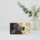 Muster für Haarstempel | Frau fflügt Haar Visitenkarte (Stehend Vorderseite)