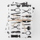 Muster für Haarstempel Geschenkpapier Set (Beispiel)