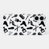 Muster für Haarstempel iPhone 16 Hülle (Rückseite (Horizontal))