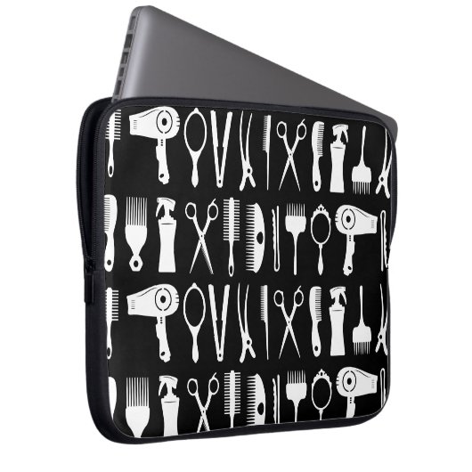 Muster für Haarstempel Laptopschutzhülle (Vorne Rechts)