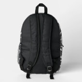 Muster für Haie und Haken Bedruckter Rucksack (Rückseite)