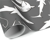 Muster für Haie und Haken Geschenkpapier (Rolleneckpunkt)