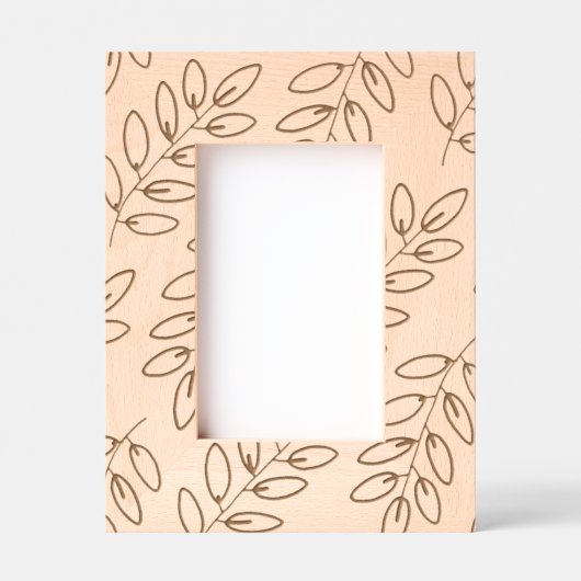 Muster für handgezeichnete Blätter Geätzte Rahmen (Vorderseite)