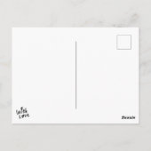 Muster für handgezeichnete Buchstaben "XOXO" Postkarte (Rückseite)