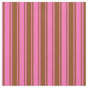 Muster für heiße rosa und braune Linien Stoff